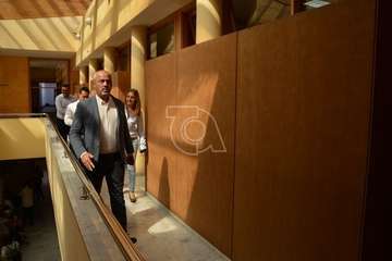 Visita del senador socialista Ramón Morales a Telde (Foto TA)